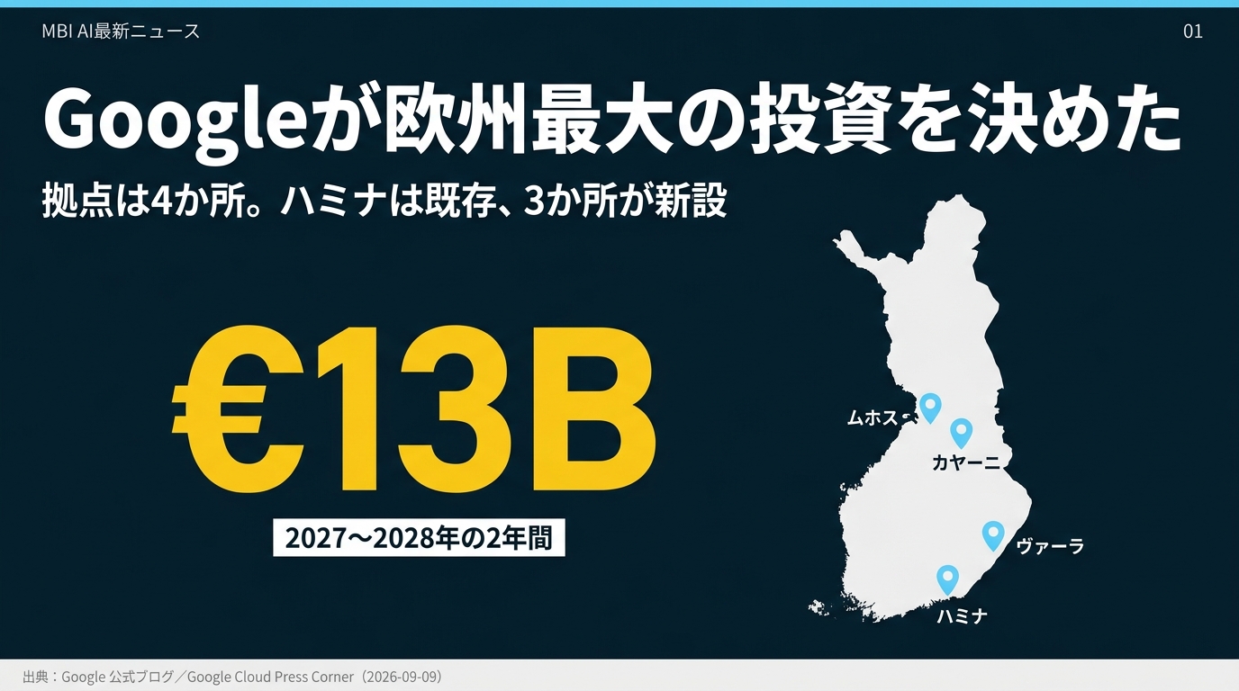 Googleが欧州最大の投資を決めた