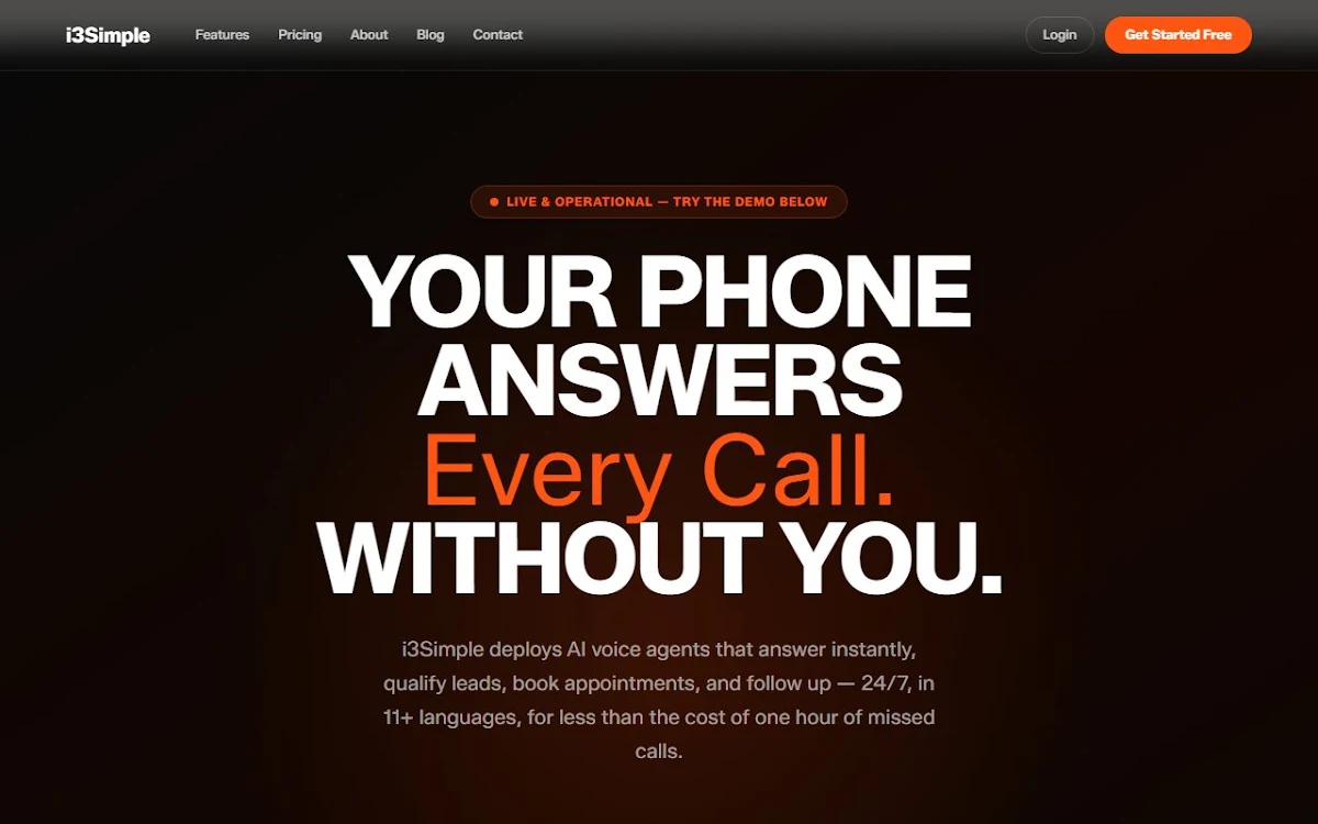 Captura de i3Simple Web Solutions