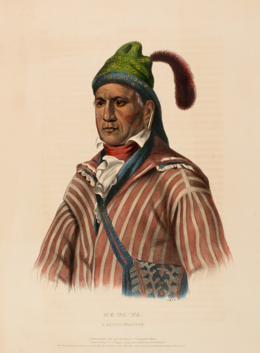 Me Na Wa A Creek Warrior 1837