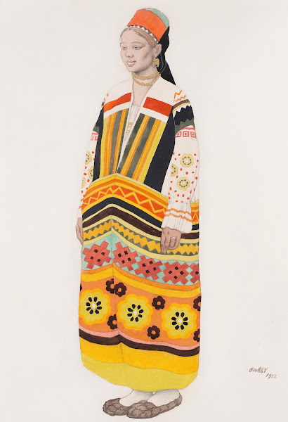 Costume design for a Young Peasant Girl 1922