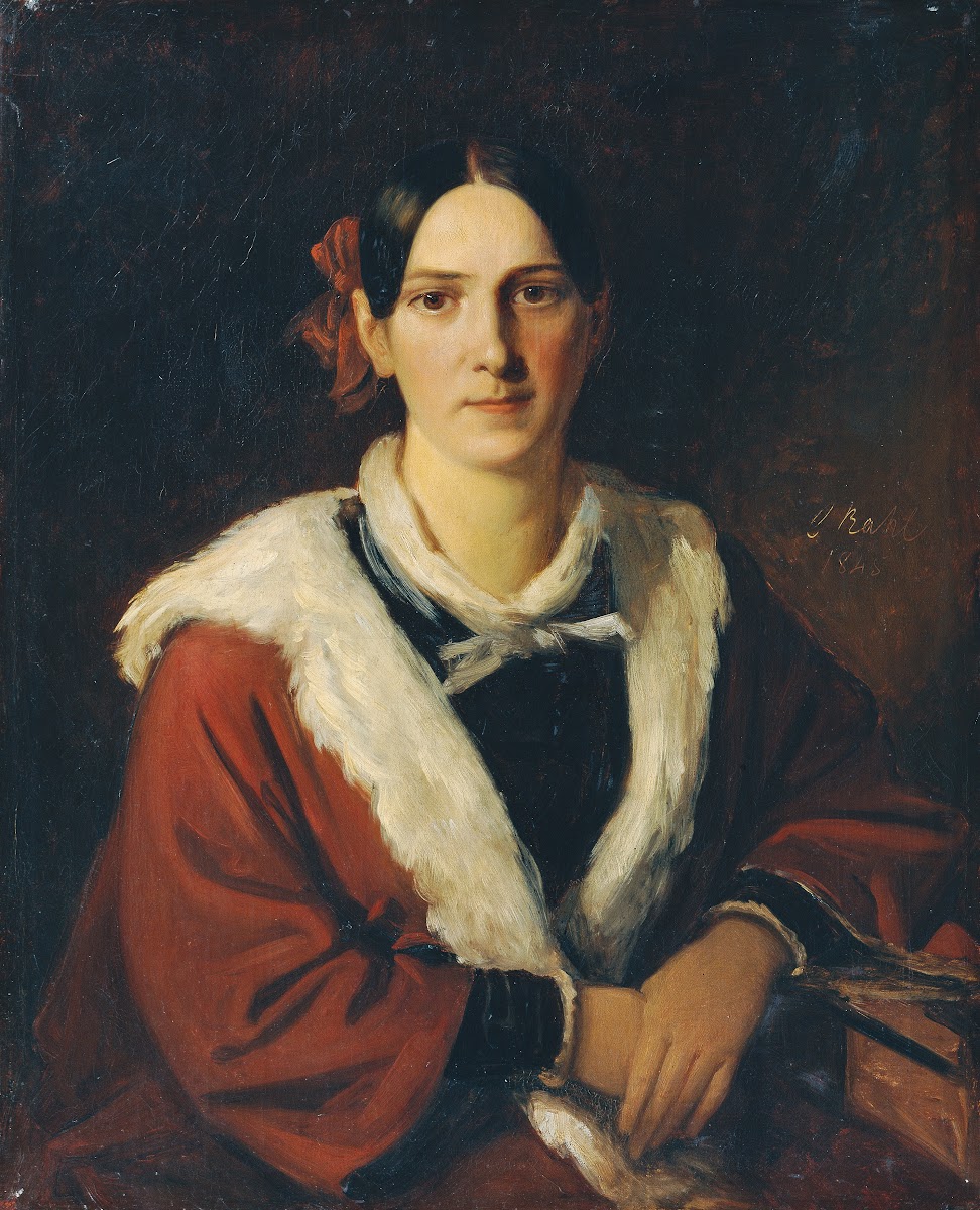 Luise von Schwind die Gattin des Malers Moritz von Schwind 1845