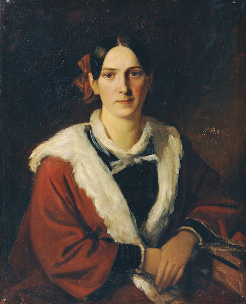 Luise von Schwind die Gattin des Malers Moritz von Schwind 1845