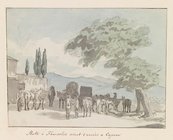Stop in Francolisi voor aankomst in Capua 1778
