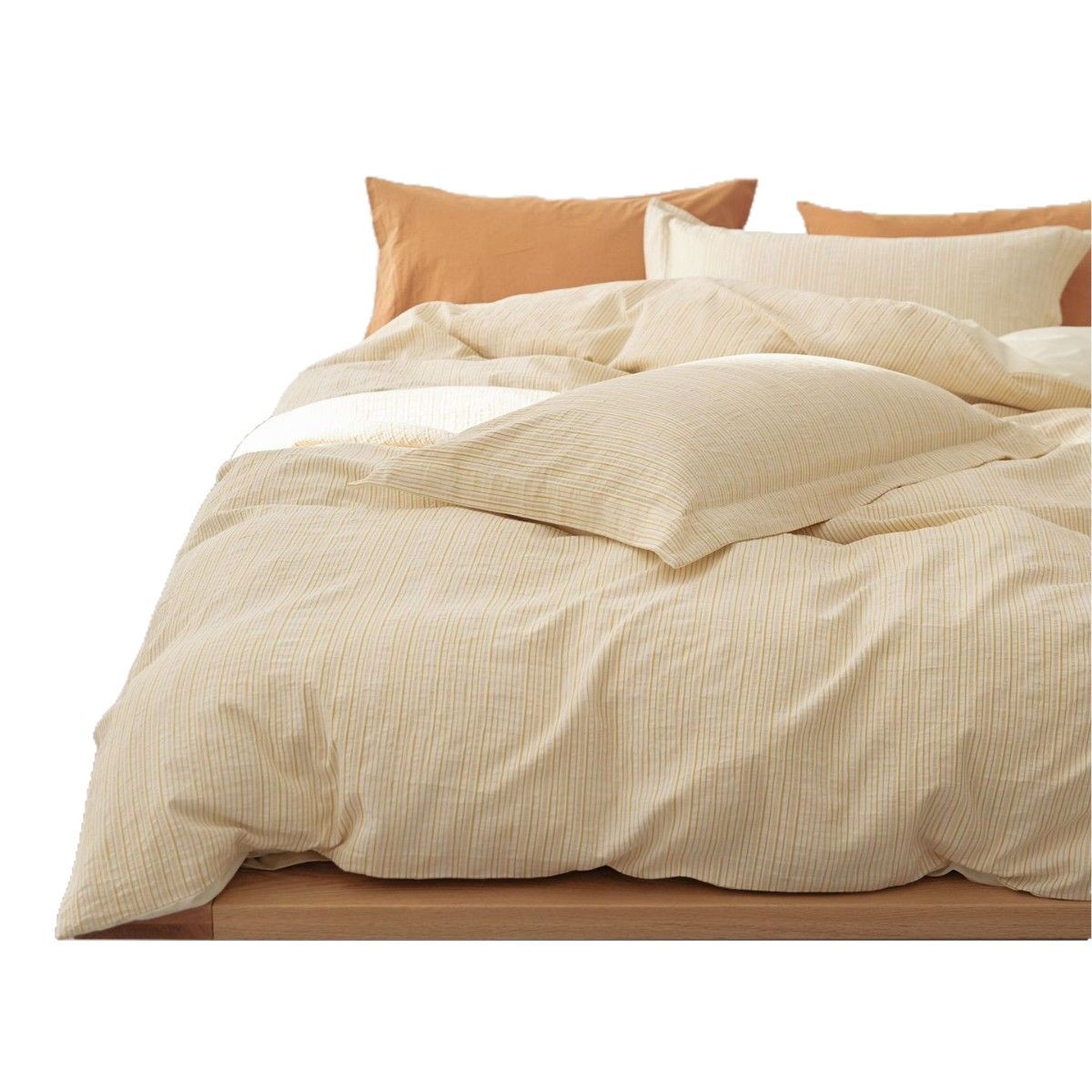 Bedding set, 4-piece, cotton, minimalist design