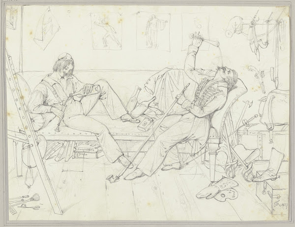 Two art students 1827