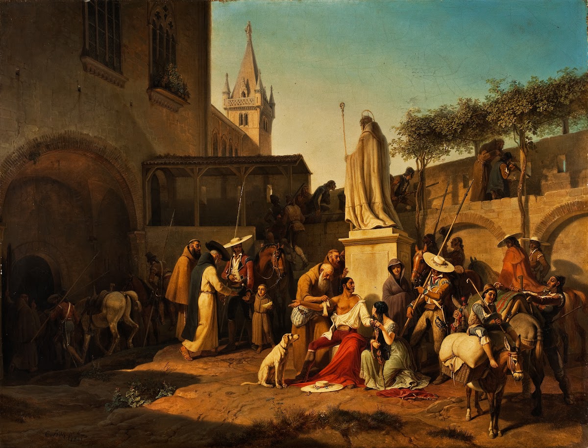 Scene From The Defence Of A Spanish Town During A Guerrilla War 1841