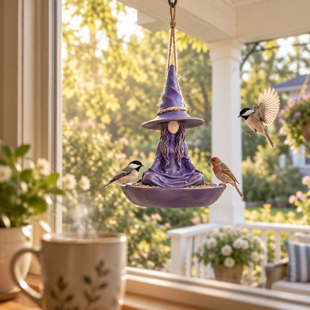 Decorative Bird Feeder Made of Resin