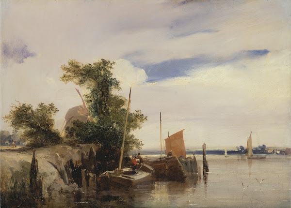 Barges on a River 1826