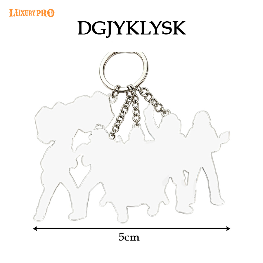 Multi-pendant Acrylic Keychain