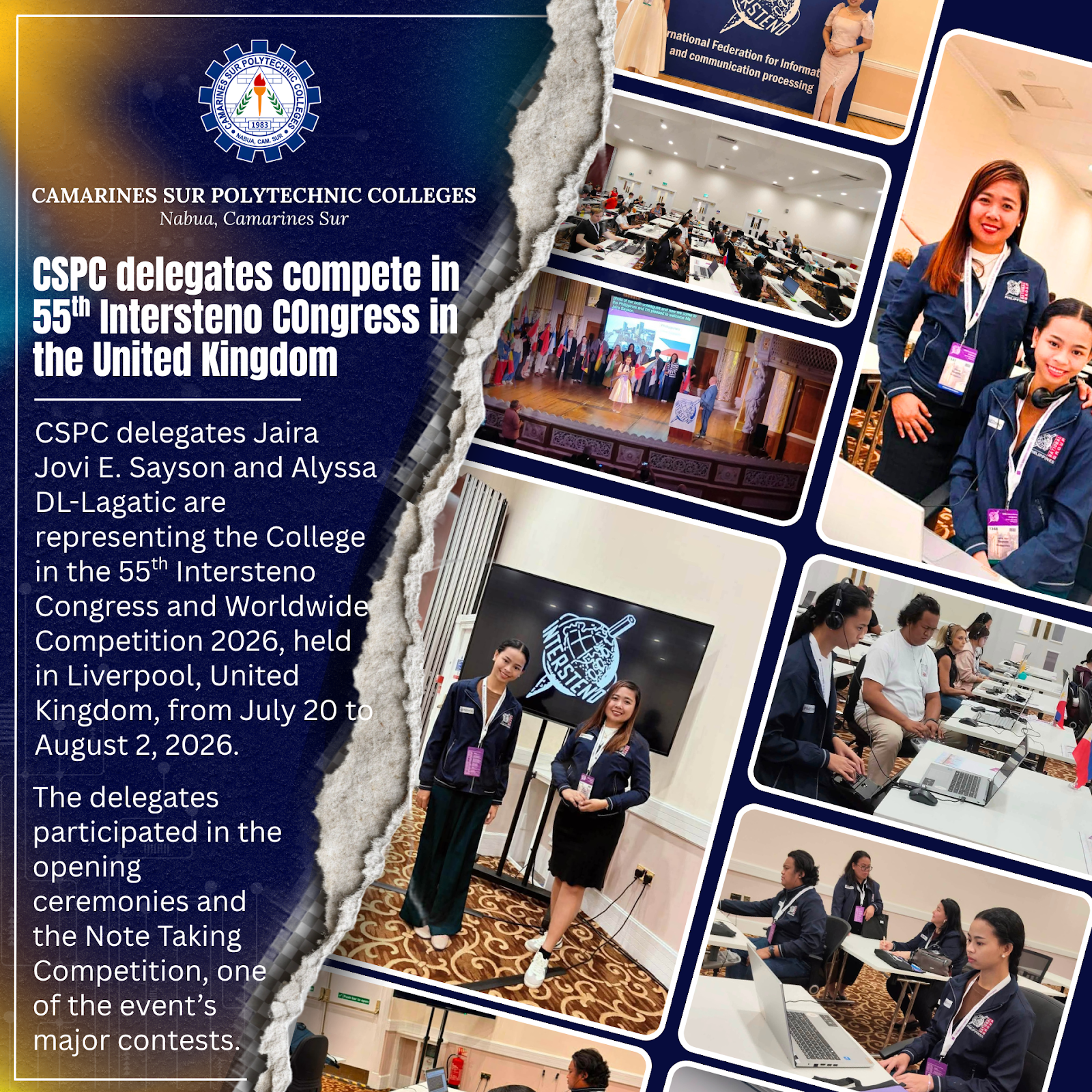 𝗖𝗦𝗣𝗖 𝗗𝗲𝗹𝗲𝗴𝗮𝘁𝗲𝘀 𝗝𝗼𝗶𝗻 𝟱𝟱𝘁𝗵 𝗜𝗻𝘁𝗲𝗿𝘀𝘁𝗲𝗻𝗼 𝗖𝗼𝗻𝗴𝗿𝗲𝘀𝘀 𝗮𝗻𝗱 𝗪𝗼𝗿𝗹𝗱𝘄𝗶𝗱𝗲 𝗖𝗼𝗺𝗽𝗲𝘁𝗶𝘁𝗶𝗼𝗻 𝟮𝟬𝟮𝟲 𝗶𝗻 𝘁𝗵𝗲 𝗨𝗻𝗶𝘁𝗲𝗱 𝗞𝗶𝗻𝗴𝗱𝗼𝗺
