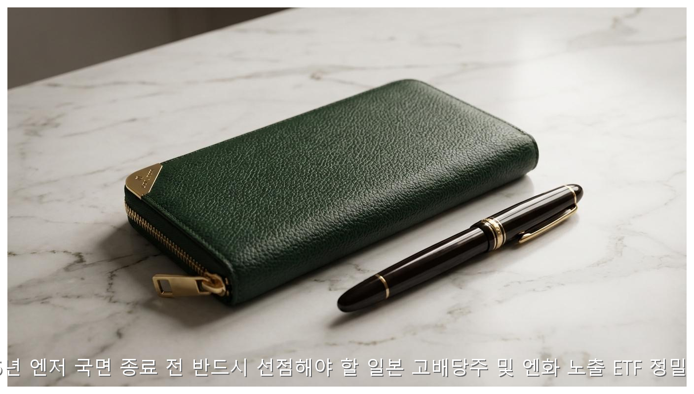 2026 일본 고배당주 및 엔화 ETF 투자 정밀 분석 핵심 안내 및 분석 인포그래픽 (6)
