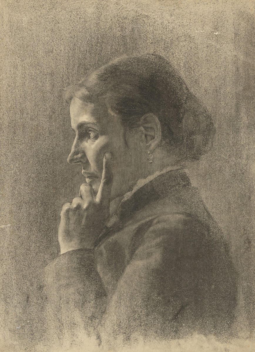 Podobizeň ženy opretej o ľavú ruku 18881893