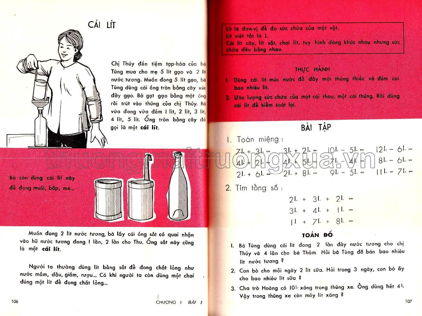 Em học toán lớp tư (1965) - Trang 54