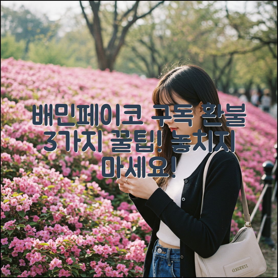 배민페이코 구독 취소, 환불 3가지 꿀팁!