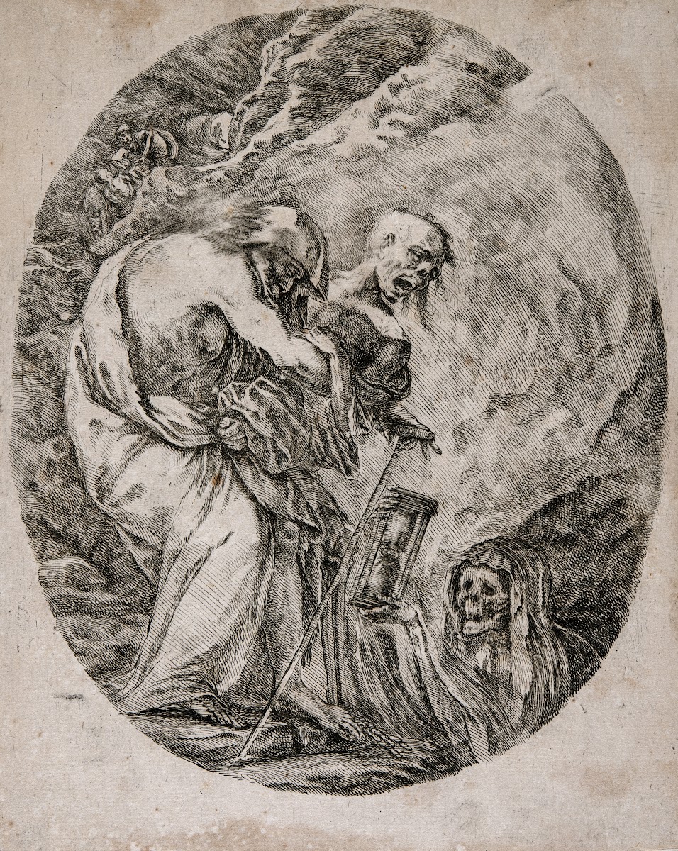 Death Carrying an Old Man into a Grave 1645 1651