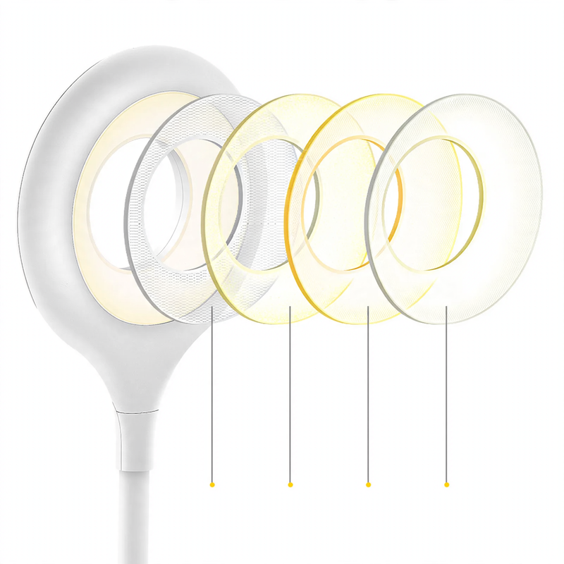 LED clamp light for the desk, dimmable