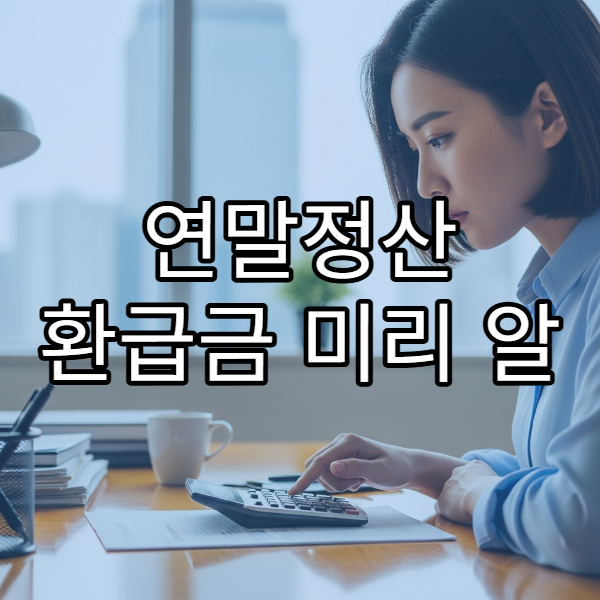 연말정산 환급금 미리 알 수 있는 방법 실제 적용 후기