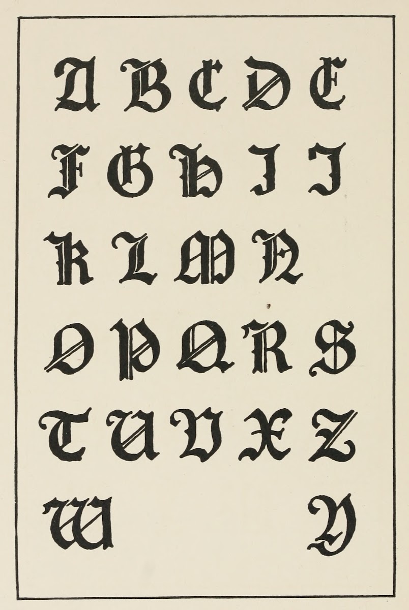 German Gothic Capitals 1902