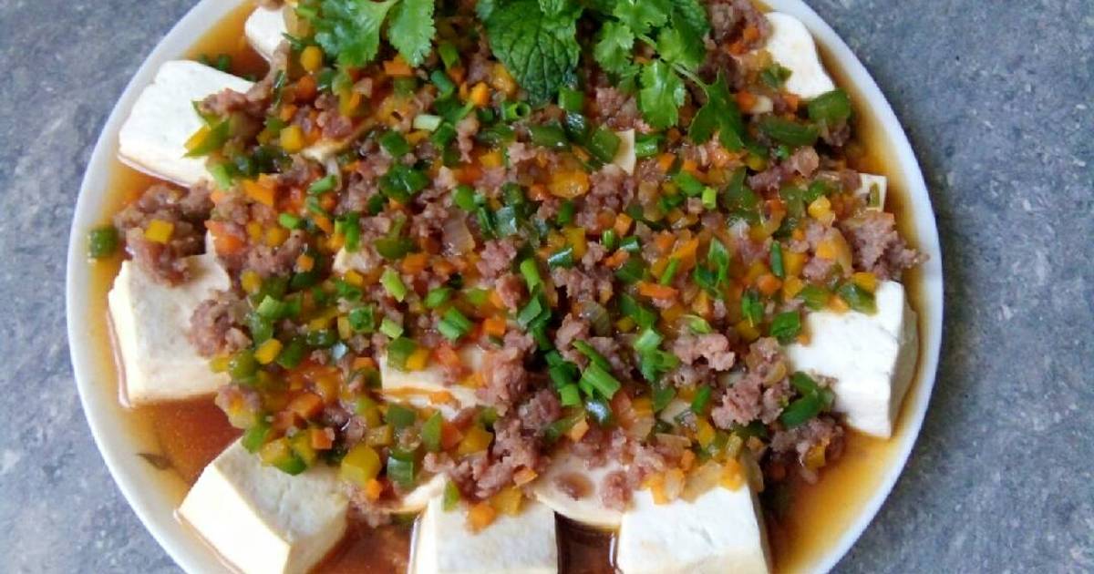 Đậu hũ non sốt rau củ