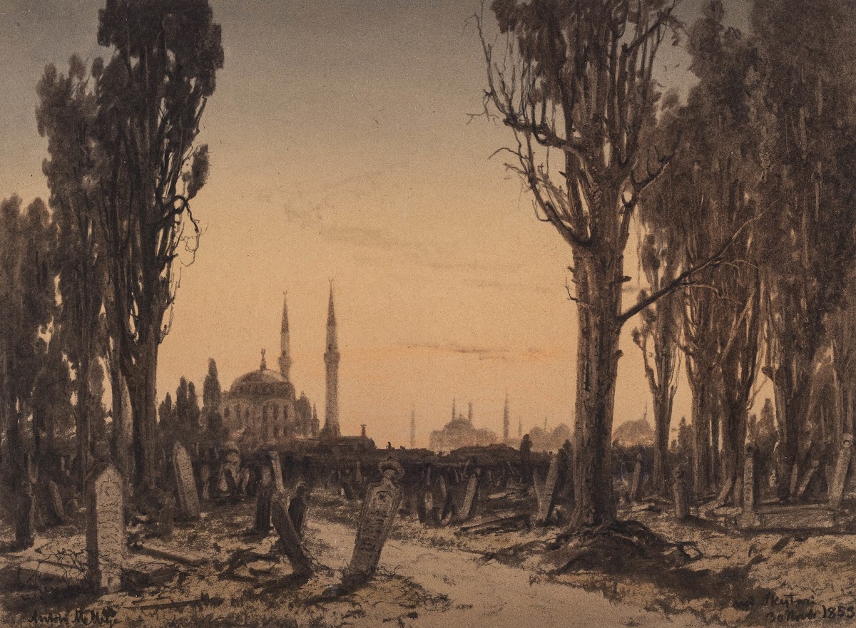 Turkish Cemetary Scutari 1852  1853
