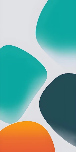 Abstract Art, Gradient Color, Modern Design, Mobile Screen 2K iPhone Wallpaper Background