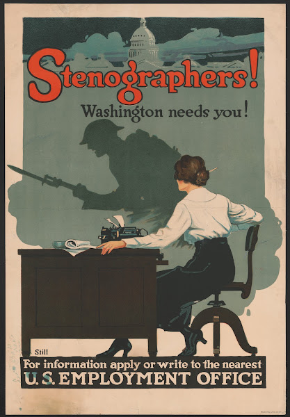 Stenographers Washington Needs You 1917