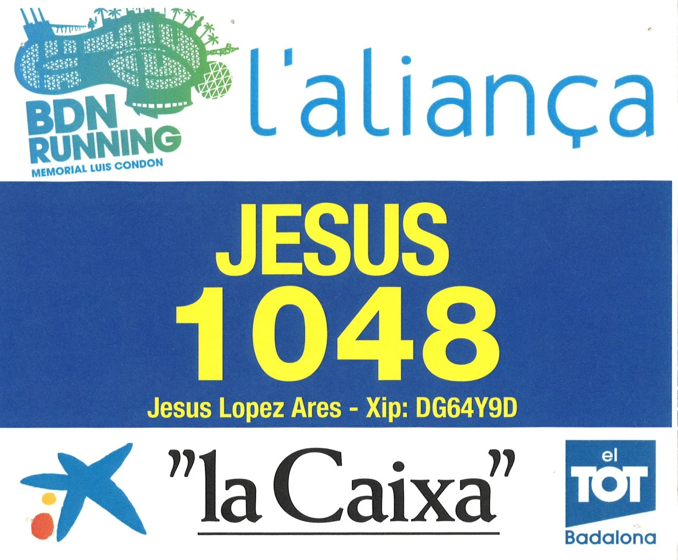 Dorsal de BDN Running