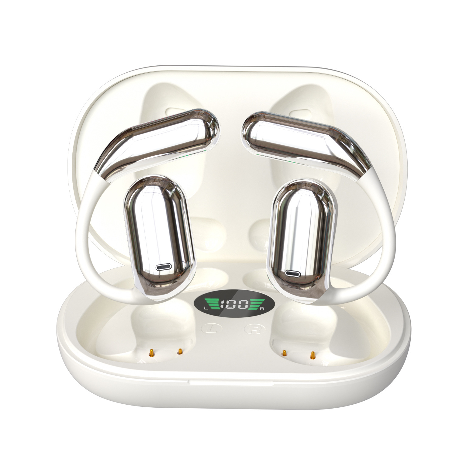 Open wireless Bluetooth headphones with AI translation