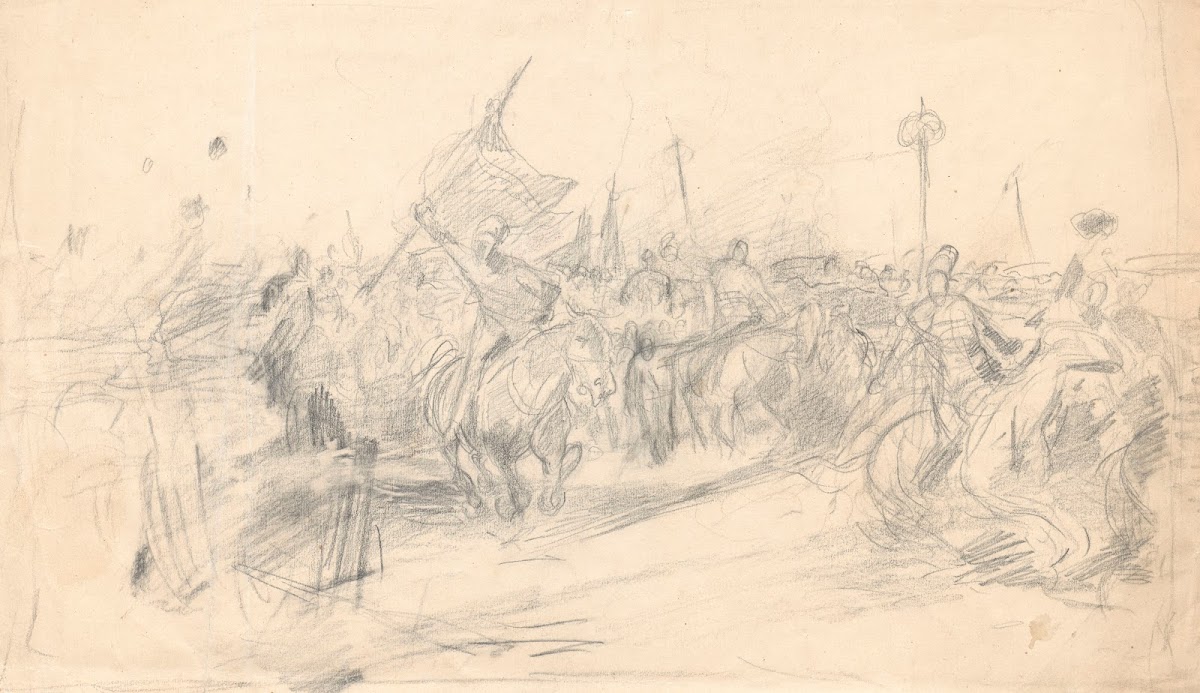Attack battle scene 1909