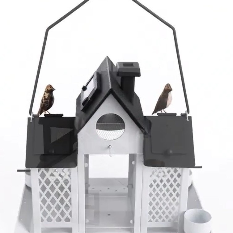 Solar Birdhouse with Lighting