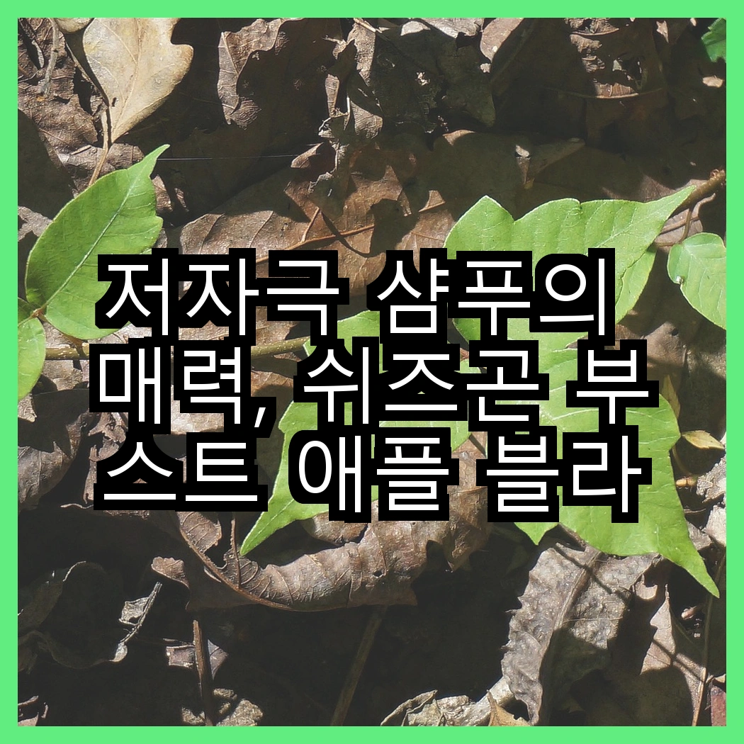 저자극 샴푸의 매력, 쉬즈곤 부스트 애플 블라썸향 vs 닥터블랭크 베이비파우더향, 어떤 선택이 더 좋을까? 썸네일