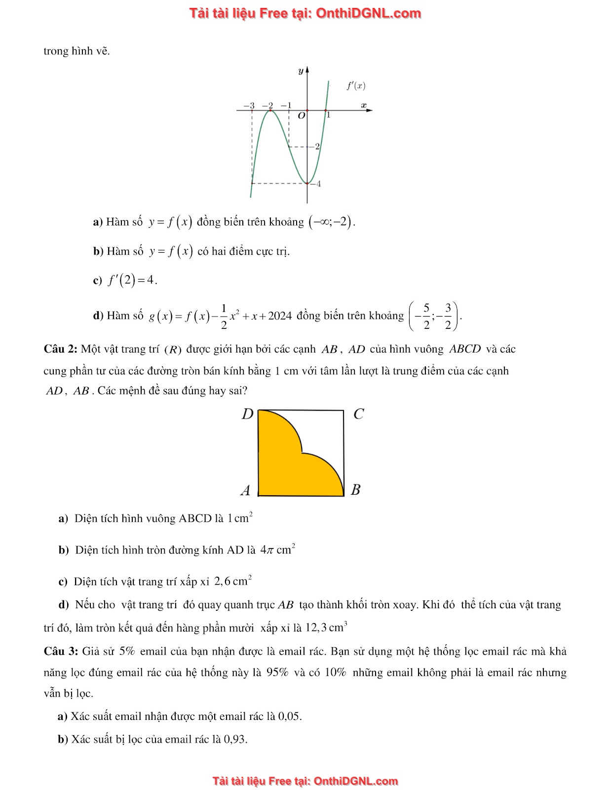 32 đề phát triển minh họa môn toán - có đáp án