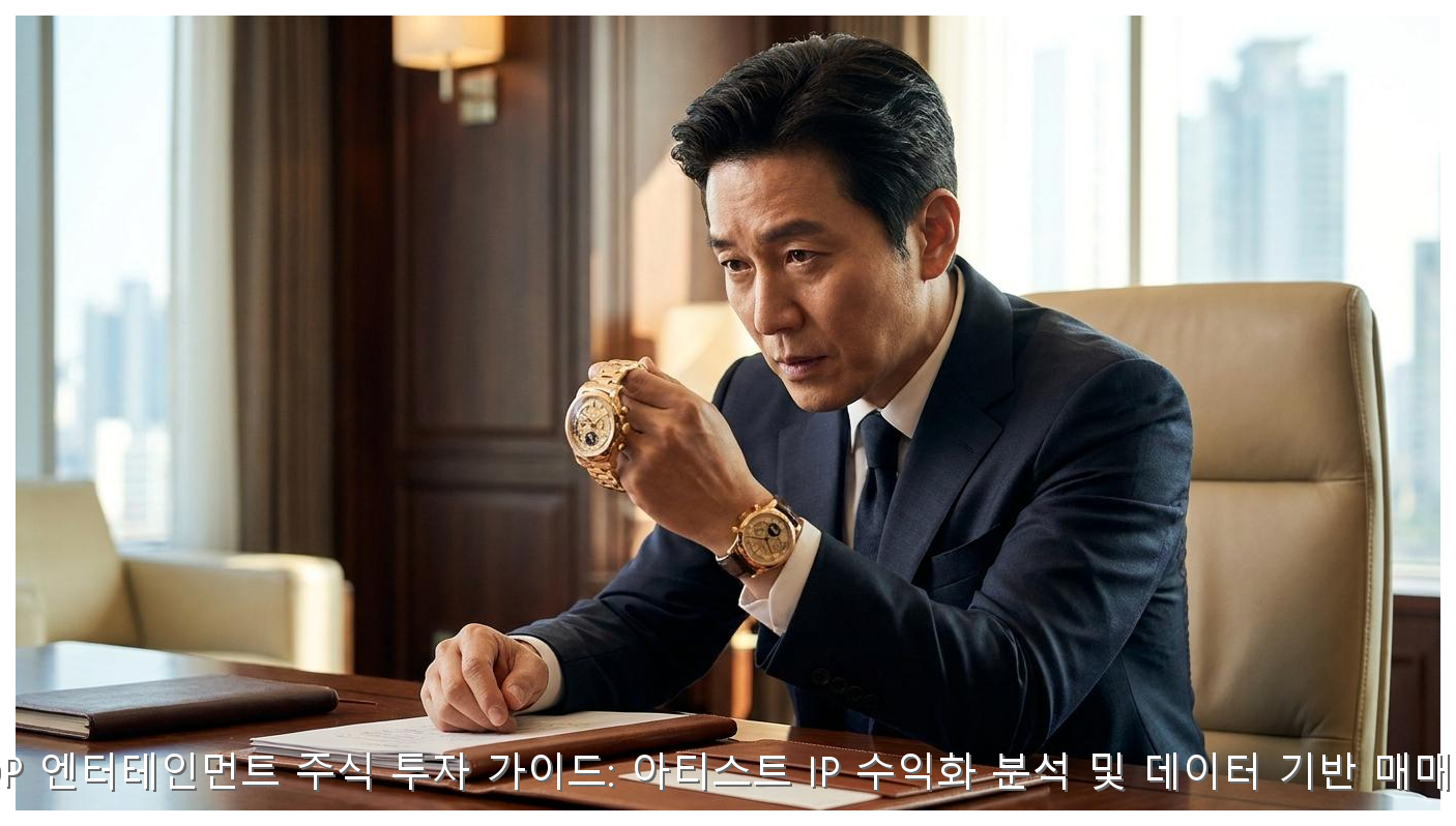 K-POP 엔터테인먼트 주식 투자 가이드: 아티스트 IP 수익화 분석 및 데이터 기반 매매 전략 핵심 안내 및 분석 인포그래픽 (3)