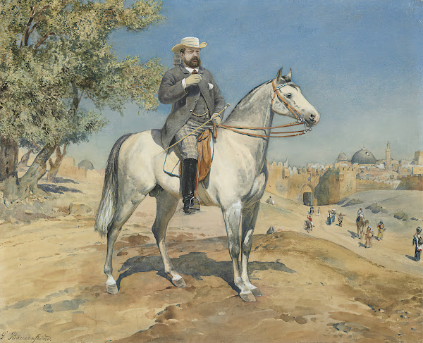 A Horseman By A Jerusalem Gate