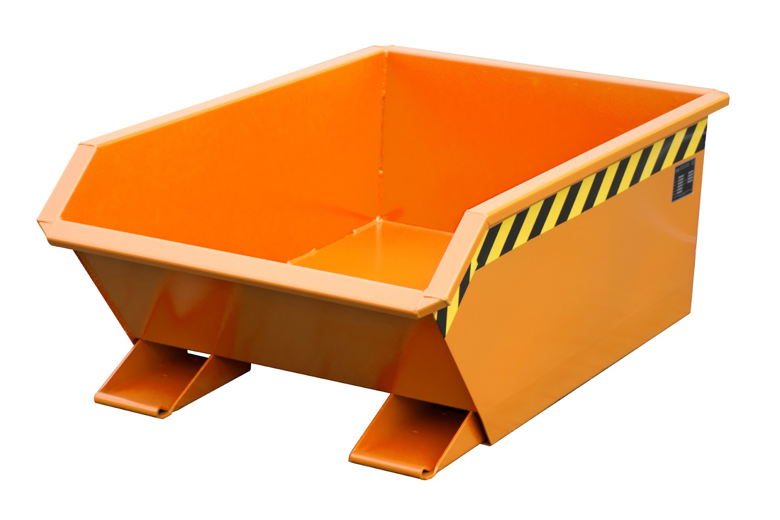 Mini-Kiepcontainer MGU 270, gelakt, Geeloranje