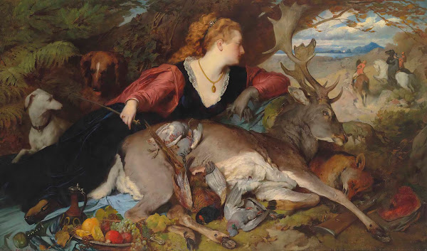 Diana amongst the spoils of the hunt 1872