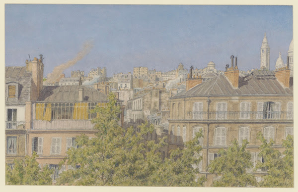 Paris vue depuis le balcon du 29 boulevard de Clichy 1934