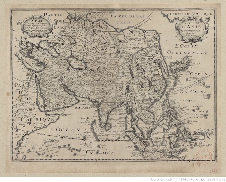 1639_Carte de l'Asie corrigée et augmentée dessus toutes les aultres cy devant faictes
