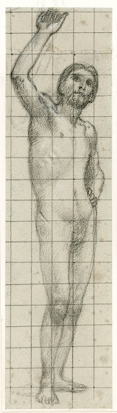 Homme Nu De Face Bras Droit Levé 1878 1882