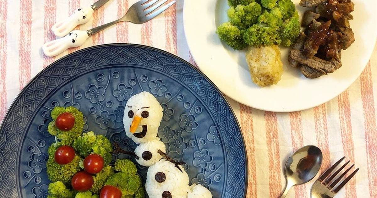 Bento Olaf phong cách giáng sinh
