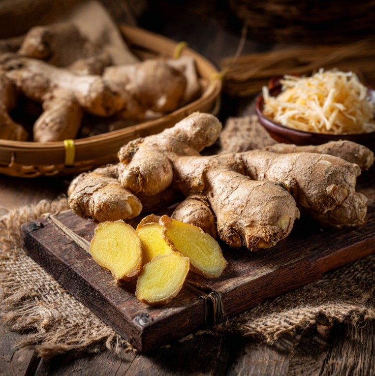 생강 뿌리 모습