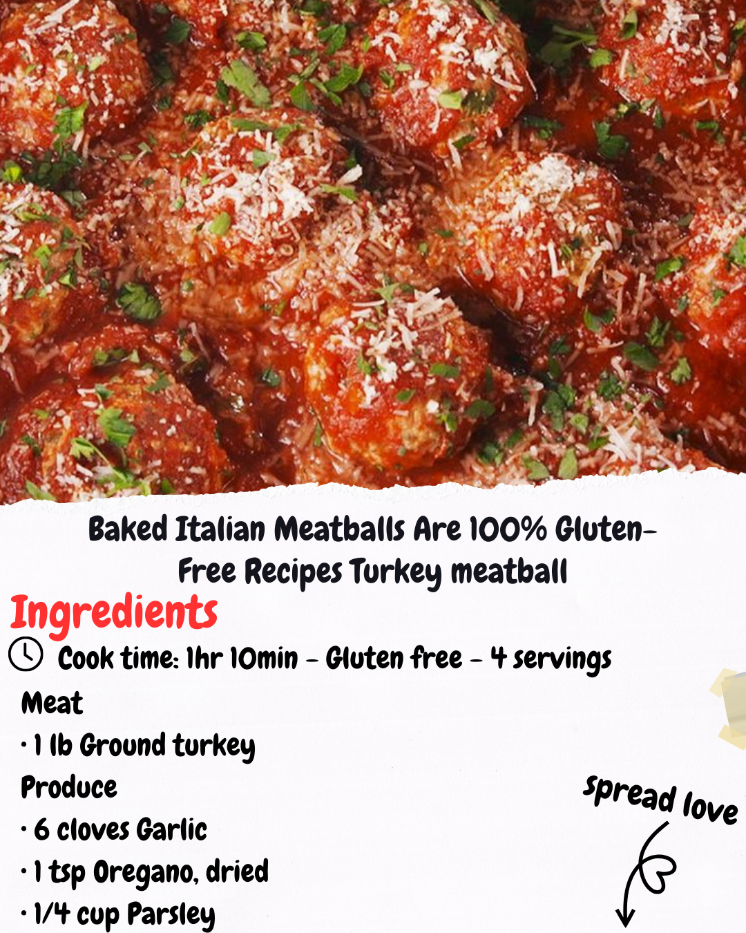 Baked Italian Meatballs Are 100% Gluten-Free Recipes Turkey meatball