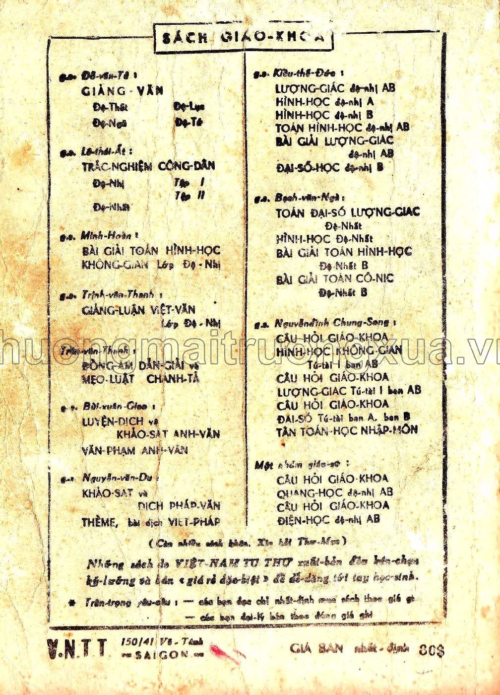Giảng văn lớp đệ lục (1970) - Trang 107