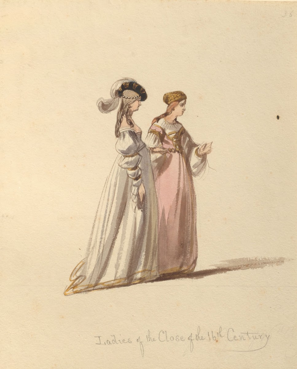 Sketches of costume Pl101 1842