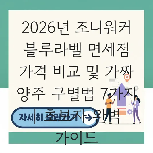 조니워커 블루라벨 면세점 가격 비교 및 가짜 양주 구별하는 정품 확인법 대표 이미지