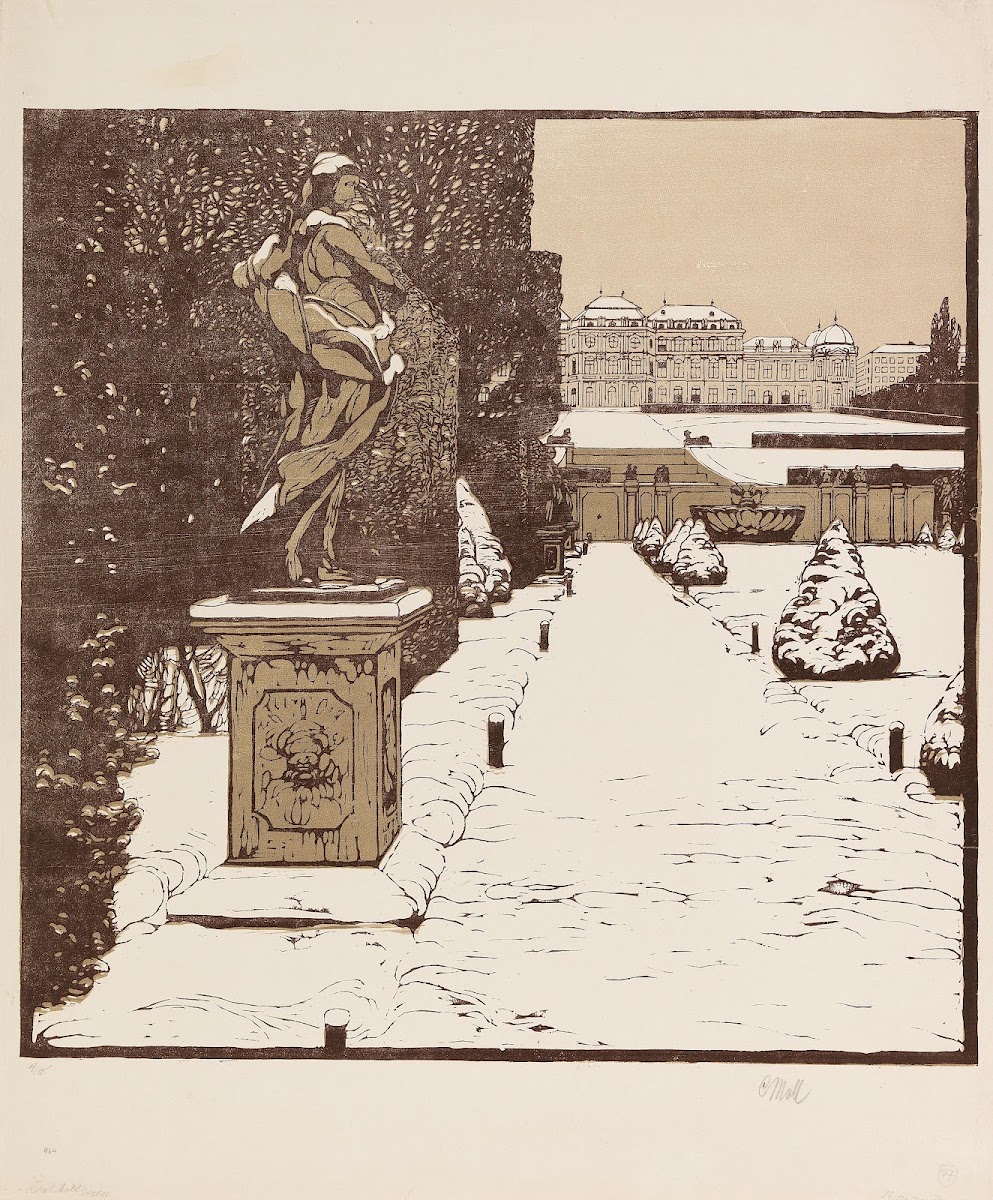 Belvederegarten im Winter