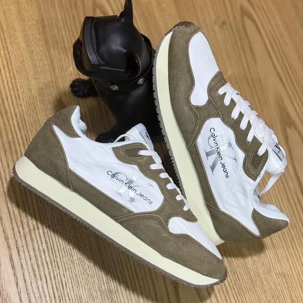 Calvin Klein Jeans Runner Oliva Blanco
