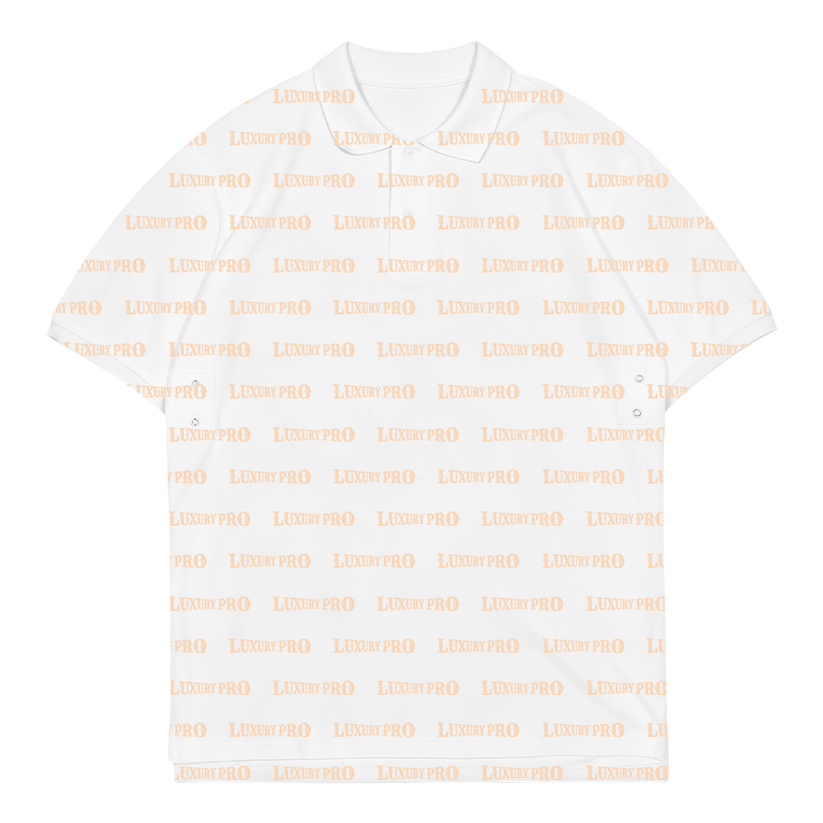 AOP Double Side Button Polo Shirt