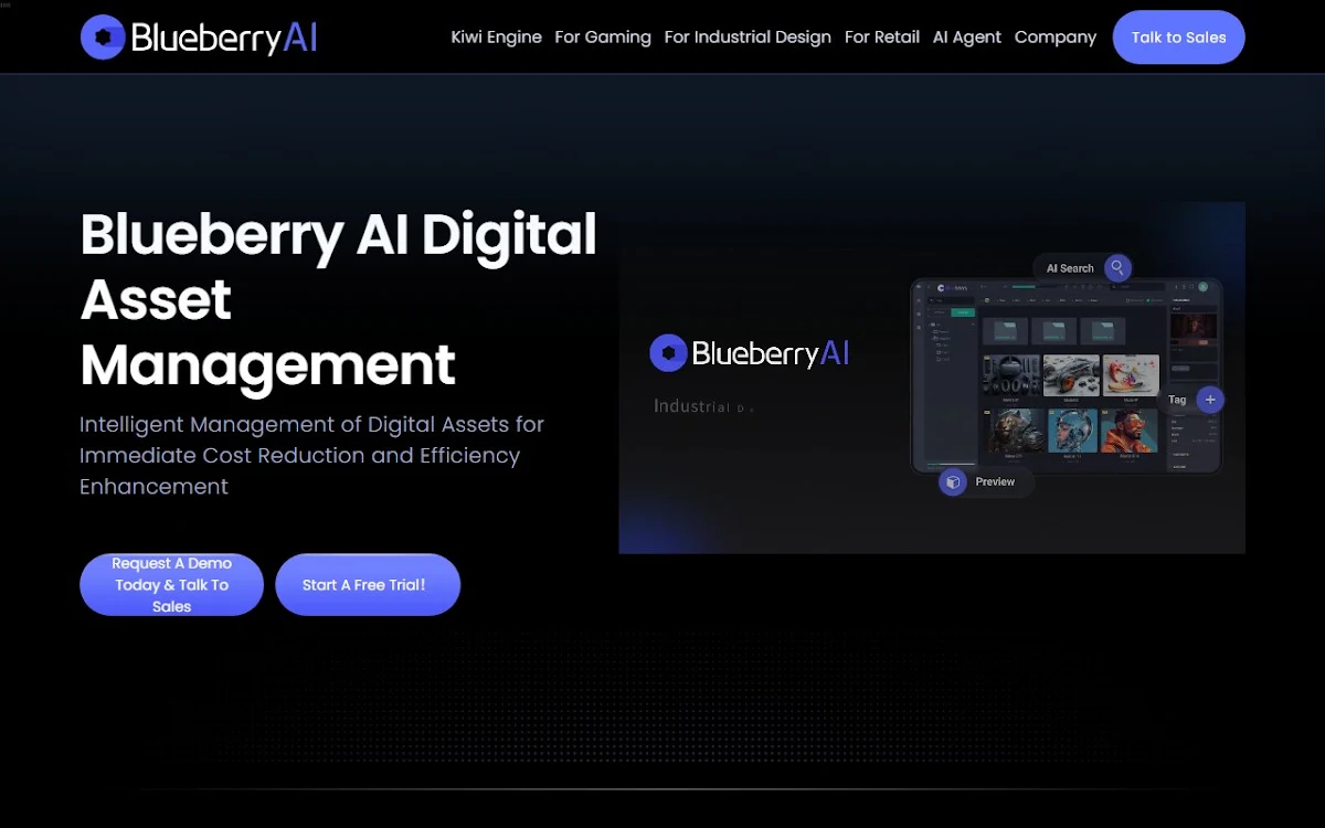 Captura de Blueberry AI
