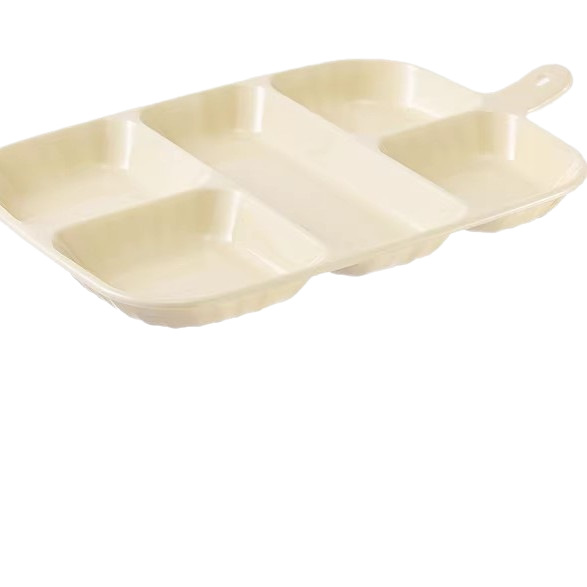 Geteilte Serviertablett mit Fächern, wandhängbar
